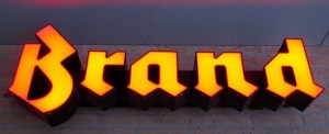 Brand sign