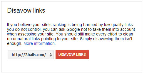 Disavow Links