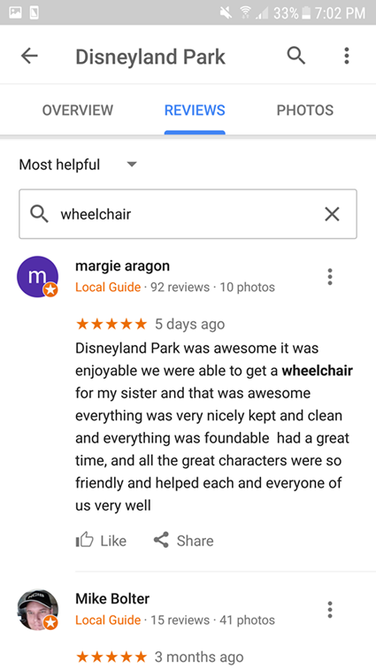 Google Maps Review Search